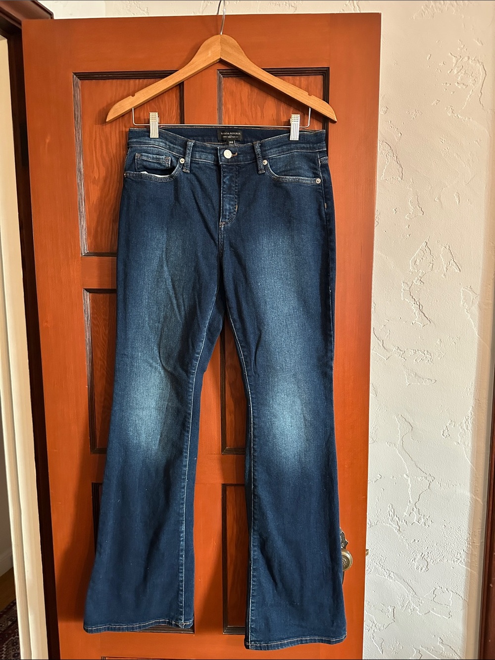 Banana Republic Curvy Bootcut Dark Blue Jeans